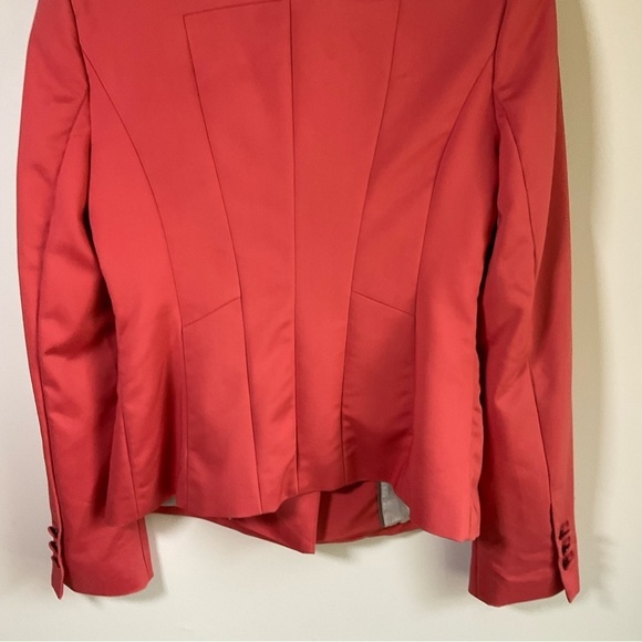 Le Chateau Two Button Women's Blazer  Scarlett Orange Size Small - Picture 6 of 10